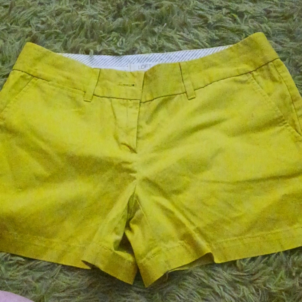 Mustard yellow shorts